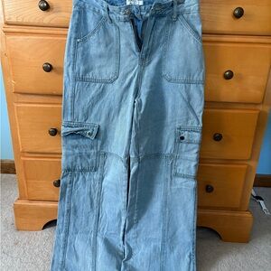 Light Blue Cargo Jeans